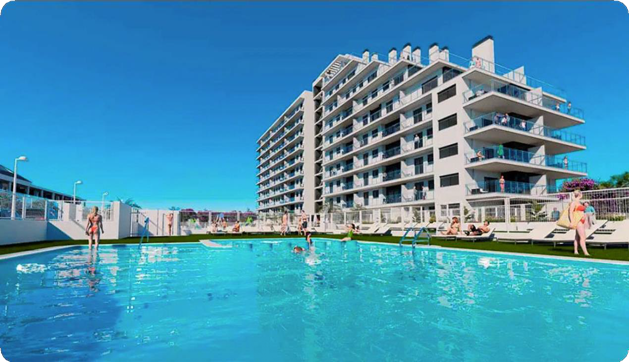 Aпартаменты у моря в Torre de la Sal, Испания